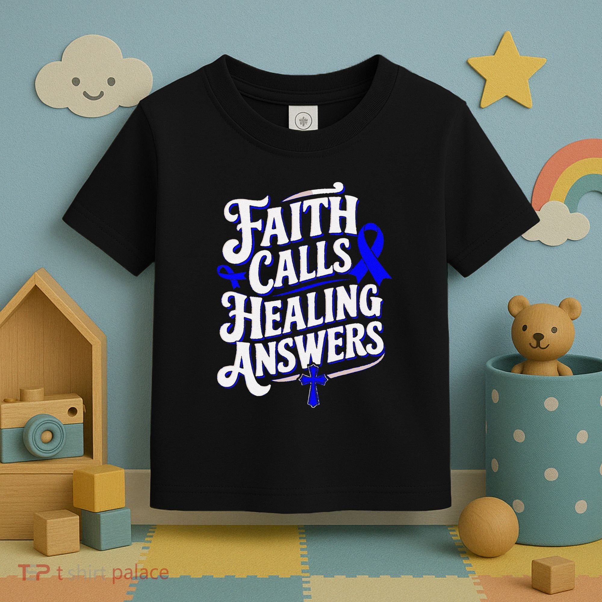 Faith Calls Healing Answers Juvenile Arthritis Awareness Toddler T-Shirt
