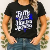 Faith Calls Healing Answers Juvenile Arthritis Awareness Women's T-Shirt thumb 2