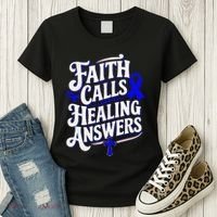 Faith Calls Healing Answers Juvenile Arthritis Awareness Women's T-Shirt thumb 3