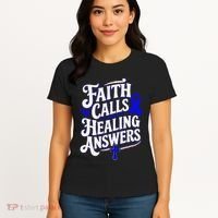 Faith Calls Healing Answers Juvenile Arthritis Awareness Women's T-Shirt thumb 4