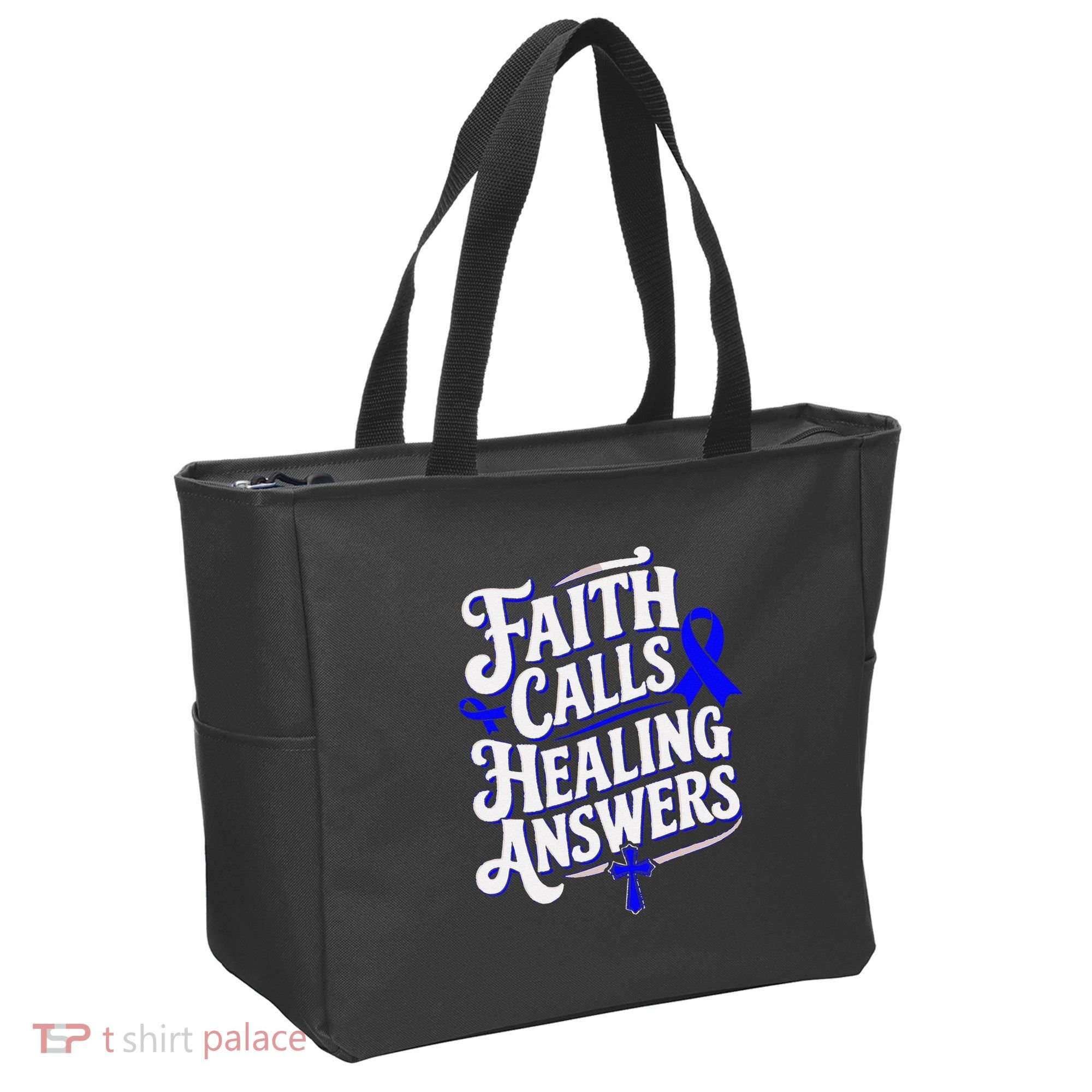Faith Calls Healing Answers Juvenile Arthritis Awareness Tote Bag