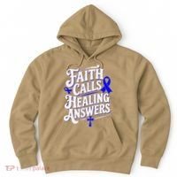 Faith Calls Healing Answers Juvenile Arthritis Awareness Hoodie thumb 0