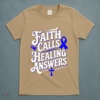 Faith Calls Healing Answers Juvenile Arthritis Awareness T-Shirt thumb 5