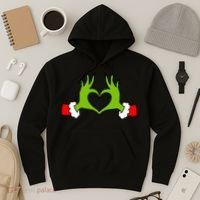 Funny Christmas Hands Making Heart Love Christmas Hoodie thumb 3