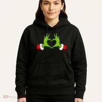 Funny Christmas Hands Making Heart Love Christmas Hoodie thumb 5