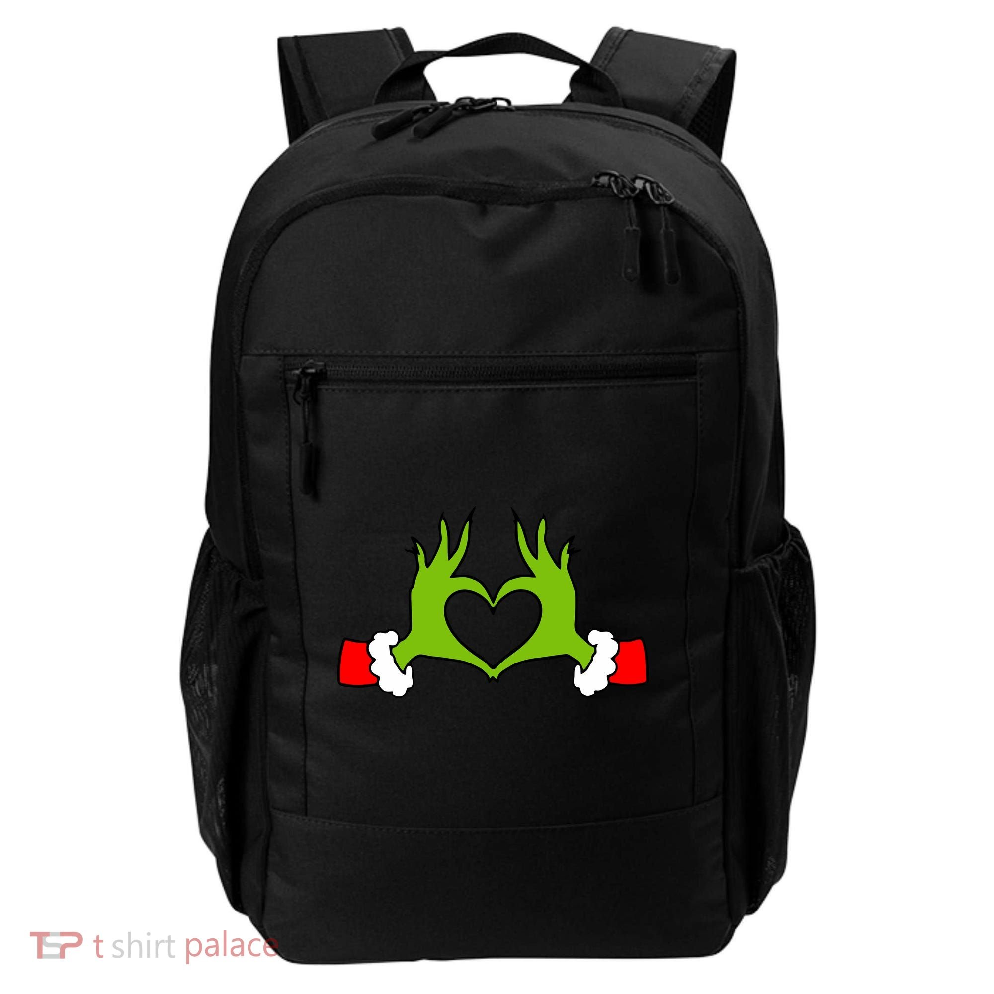 Funny Christmas Hands Making Heart Love Christmas Backpack