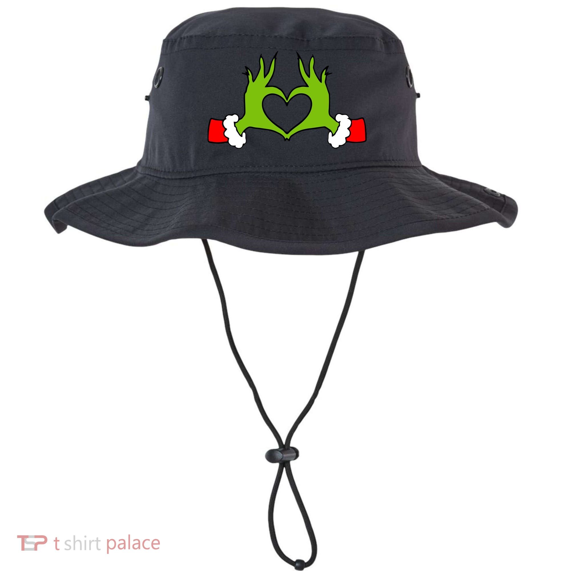 Funny Christmas Hands Making Heart Love Christmas Bucket Hat