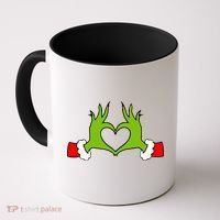 Funny Christmas Hands Making Heart Love Christmas Coffee Mug thumb 0