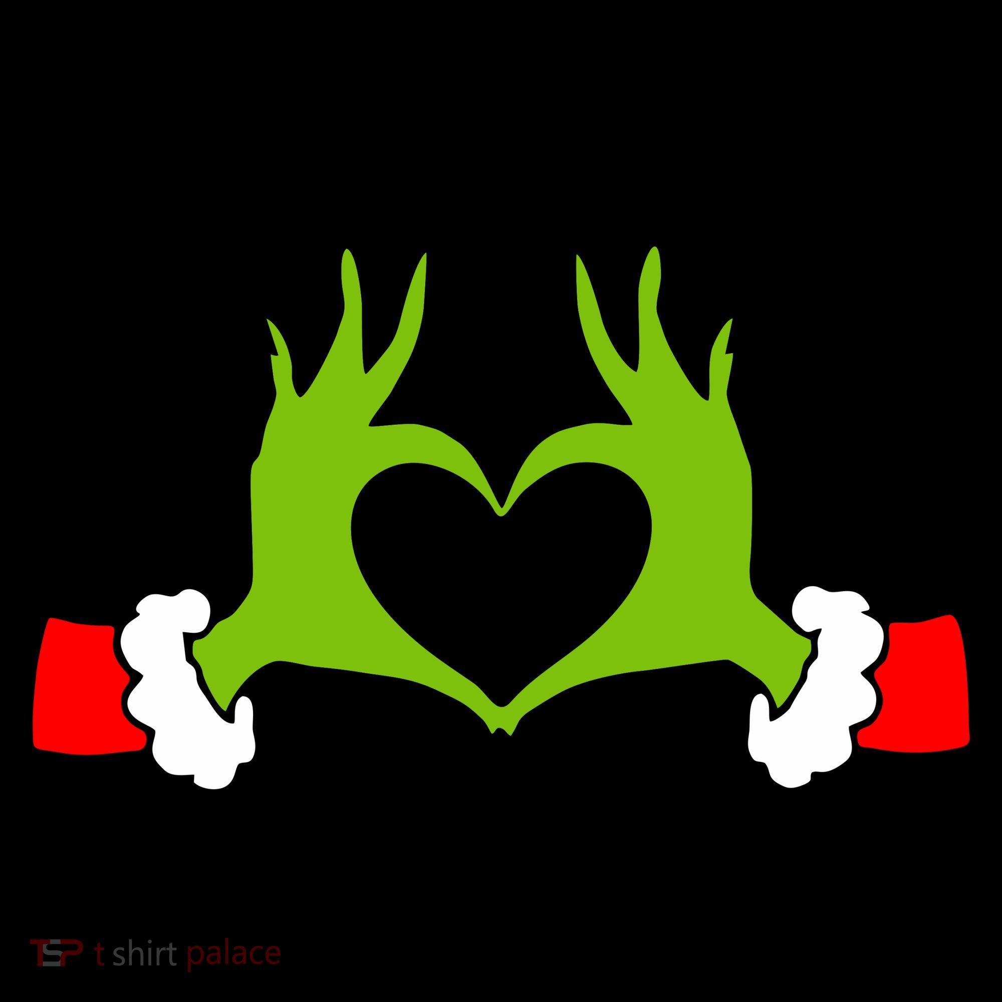 Funny Christmas Hands Making Heart Love Christmas Coffee Mug