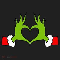 Funny Christmas Hands Making Heart Love Christmas Beanie thumb 2
