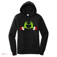 Funny Christmas Hands Making Heart Love Christmas Women's Hoodie thumb 0