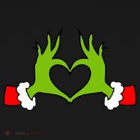 Funny Christmas Hands Making Heart Love Christmas Women's Hoodie thumb 2