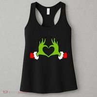 Funny Christmas Hands Making Heart Love Christmas Women's Tank Top thumb 3