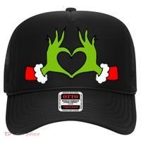 Funny Christmas Hands Making Heart Love Christmas Hat thumb 0