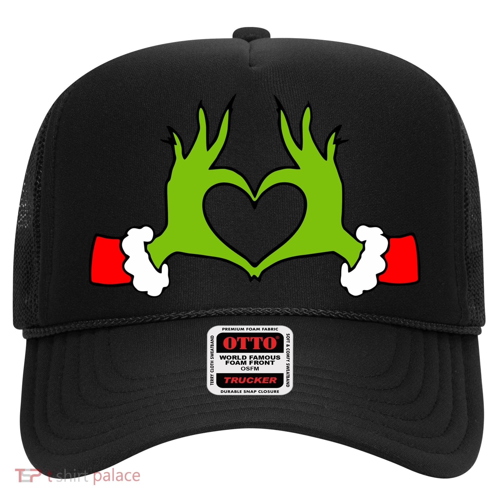 Funny Christmas Hands Making Heart Love Christmas Hat