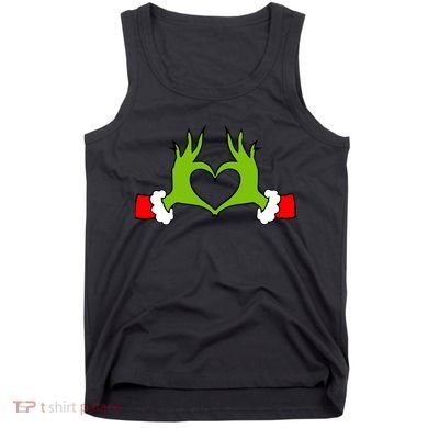 Funny Christmas Hands Making Heart Love Christmas Tank Top