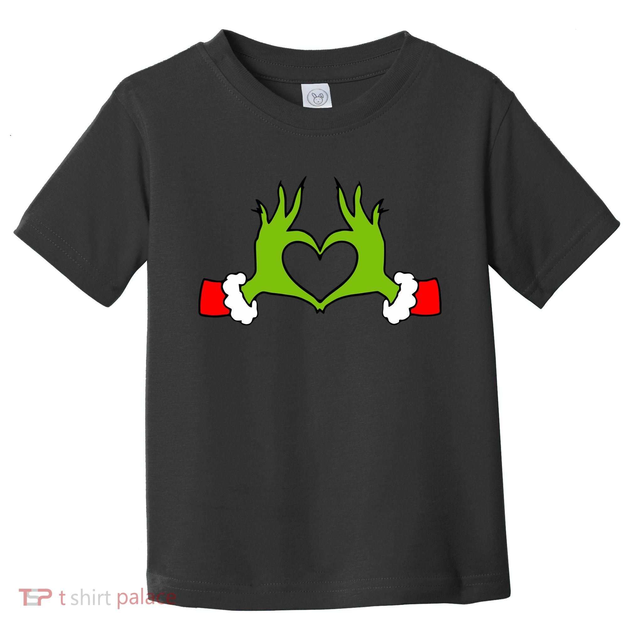 Funny Christmas Hands Making Heart Love Christmas Toddler T-Shirt