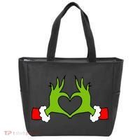 Funny Christmas Hands Making Heart Love Christmas Tote Bag thumb 0