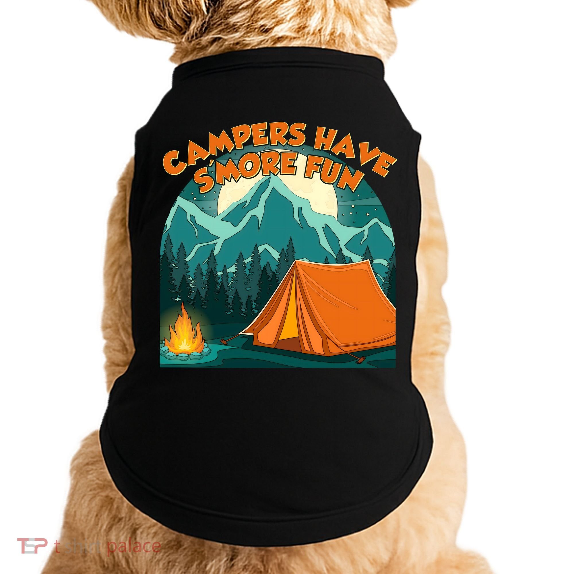 Funny Campers Have S'More Fun Doggie Tank