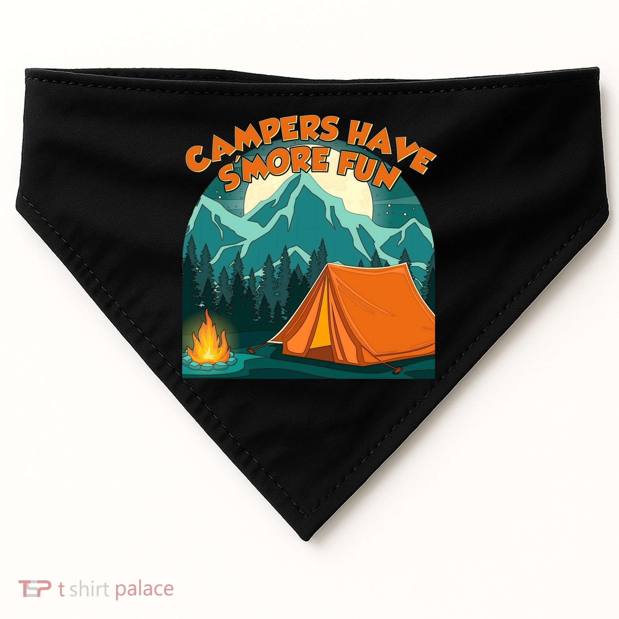 Funny Campers Have S'More Fun USA-Made Doggie Bandana