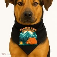 Funny Campers Have S'More Fun USA-Made Doggie Bandana thumb 1