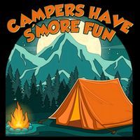 Funny Campers Have S'More Fun Ornament thumb 1