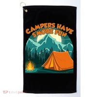 Funny Campers Have S'More Fun Golf Towel thumb 0