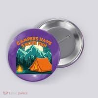 Funny Campers Have S'More Fun Button thumb 0