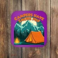 Funny Campers Have S'More Fun Coaster thumb 0