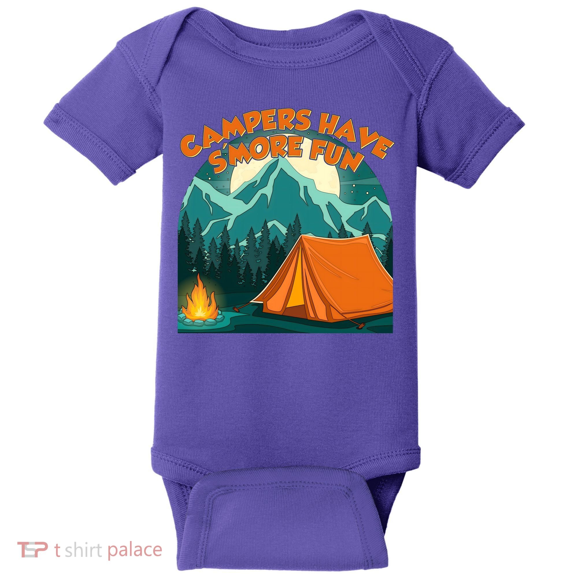 Funny Campers Have S'More Fun Baby Bodysuit