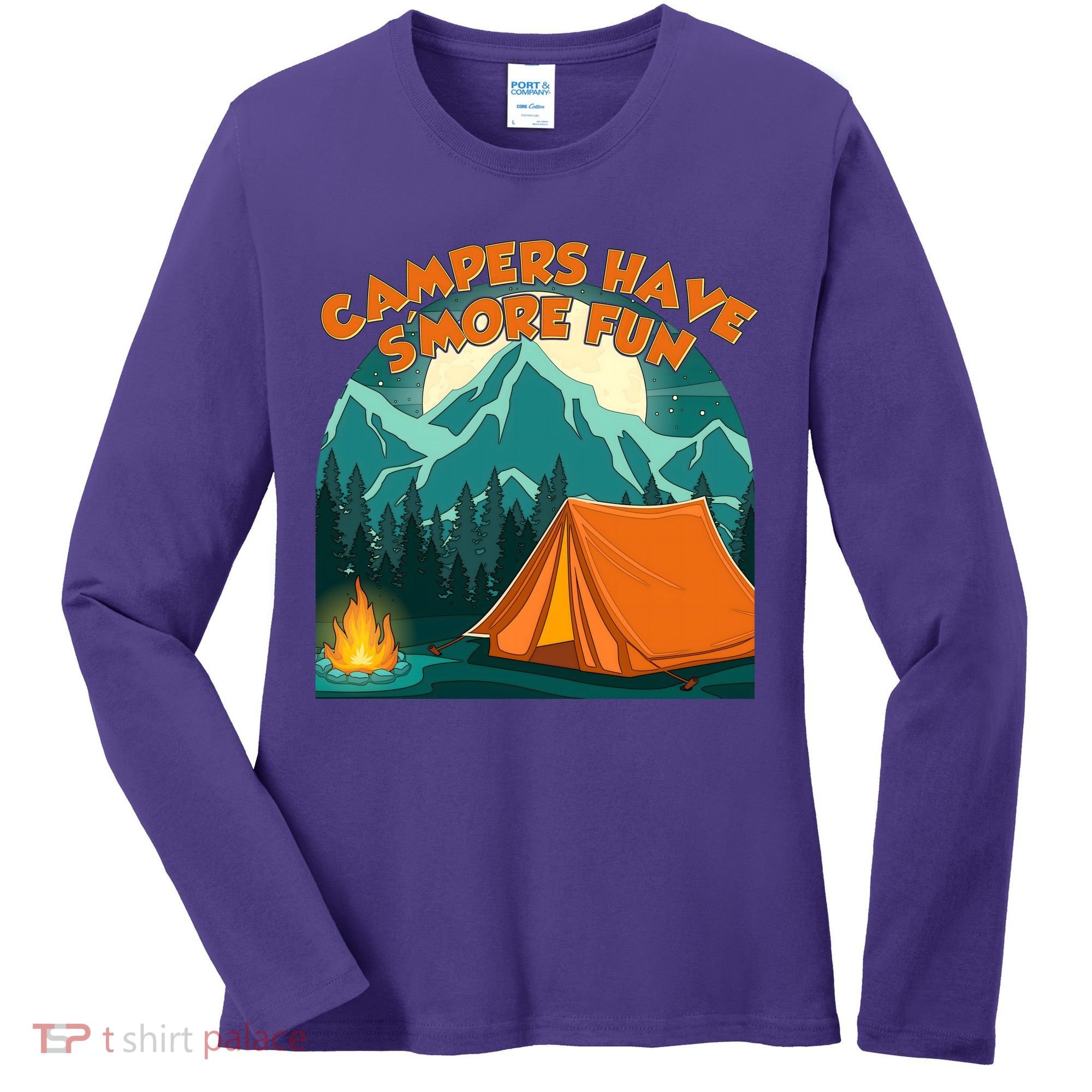 Funny Campers Have S'More Fun Women's Long Sleeve Shirt