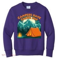 Funny Campers Have S'More Fun Kids Sweatshirt thumb 0