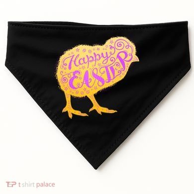 Funny Cute Happy Easter Chick USA-Made Doggie Bandana