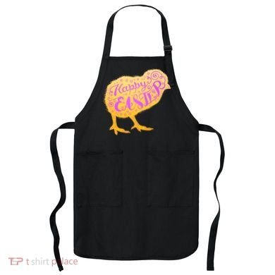 Funny Cute Happy Easter Chick Apron