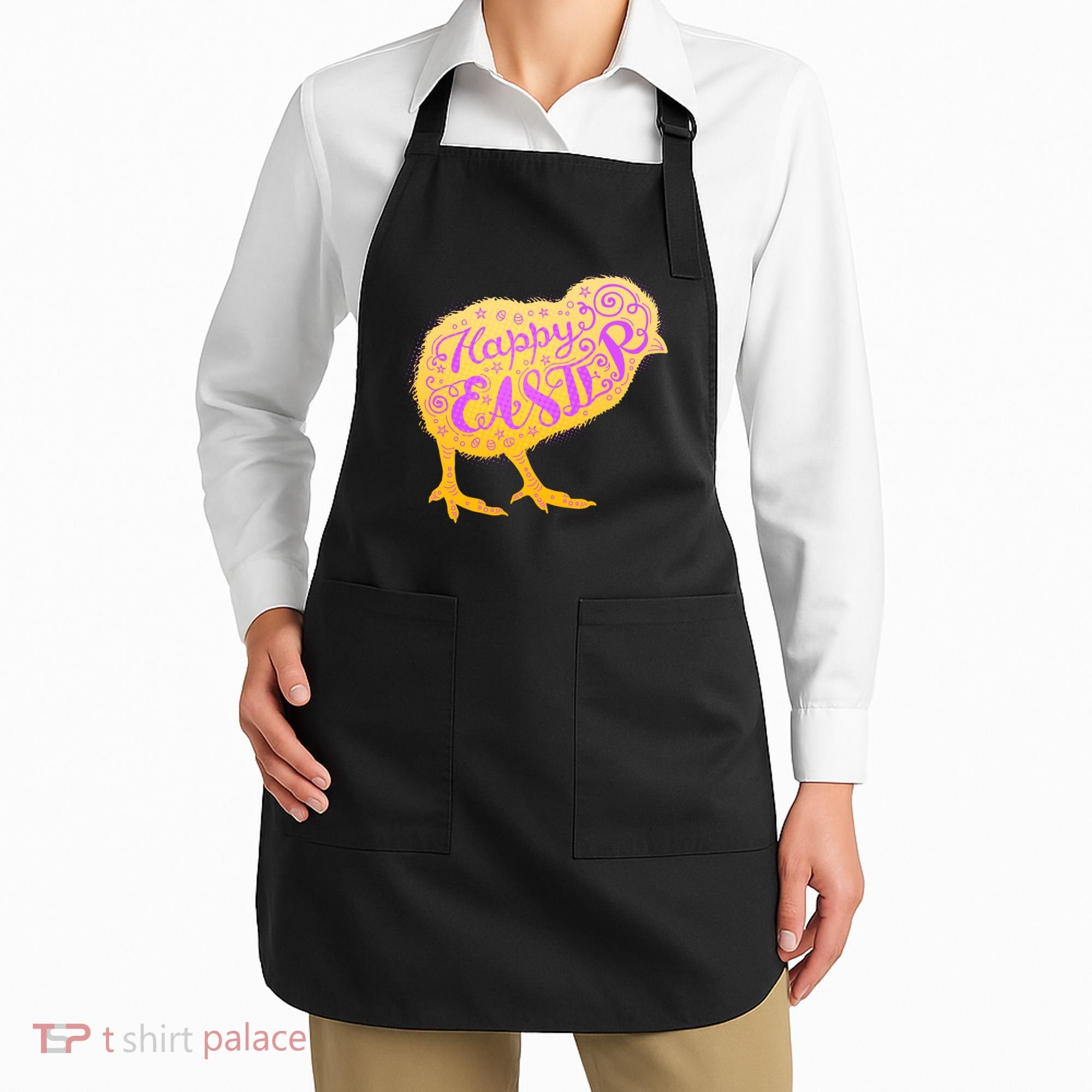 Funny Cute Happy Easter Chick Apron