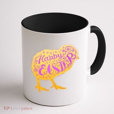 Funny Cute Happy Easter Chick Coffee Mug back