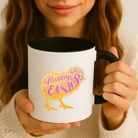 Funny Cute Happy Easter Chick Coffee Mug thumb 3
