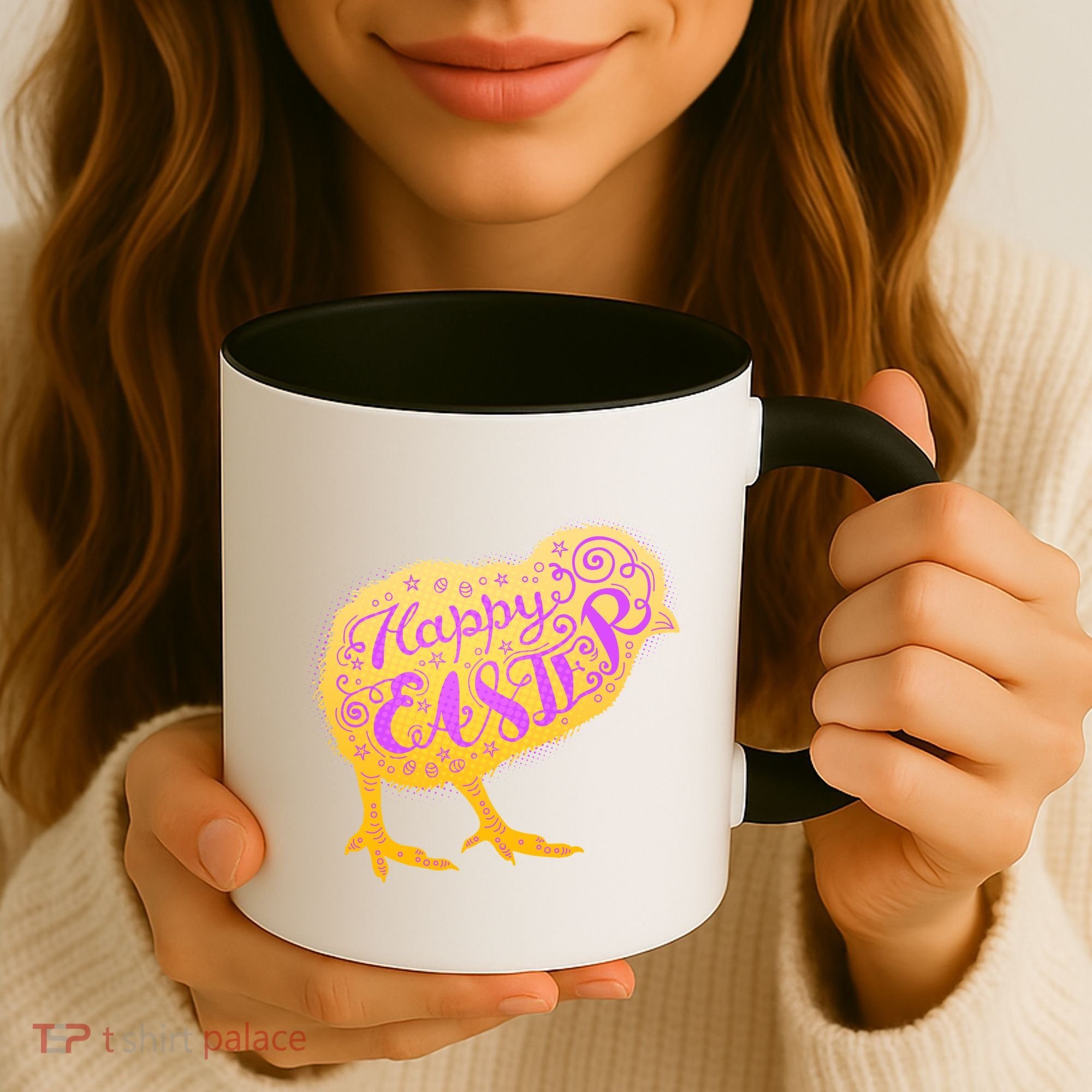 Funny Cute Happy Easter Chick Coffee Mug