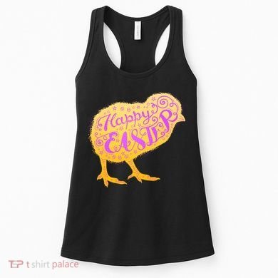 Funny Cute Happy Easter Chick Women's Tank Top