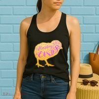 Funny Cute Happy Easter Chick Women's Tank Top thumb 2