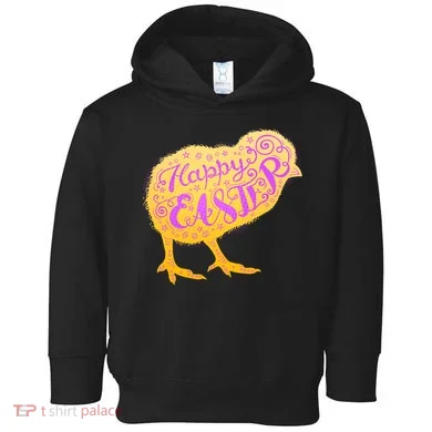 Funny Cute Happy Easter Chick Toddler Hoodie