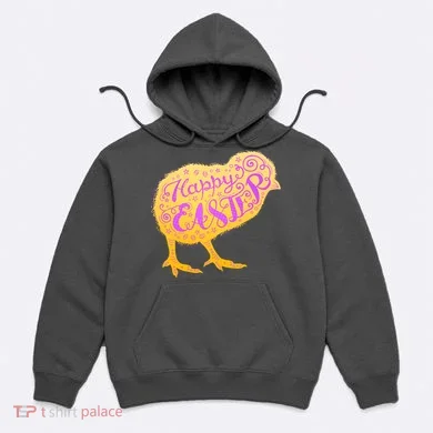 Funny Cute Happy Easter Chick Hoodie
