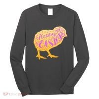 Funny Cute Happy Easter Chick Long Sleeve Shirt thumb 0