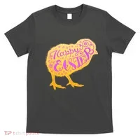 Funny Cute Happy Easter Chick T-Shirt thumb 0