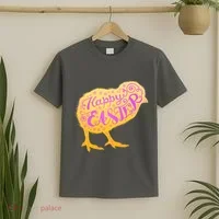 Funny Cute Happy Easter Chick T-Shirt thumb 2