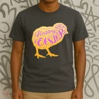 Funny Cute Happy Easter Chick T-Shirt thumb 3