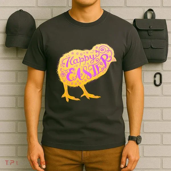 Funny Cute Happy Easter Chick T-Shirt