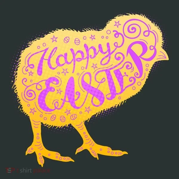 Funny Cute Happy Easter Chick T-Shirt