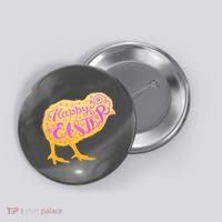 Funny Cute Happy Easter Chick Button thumb 0