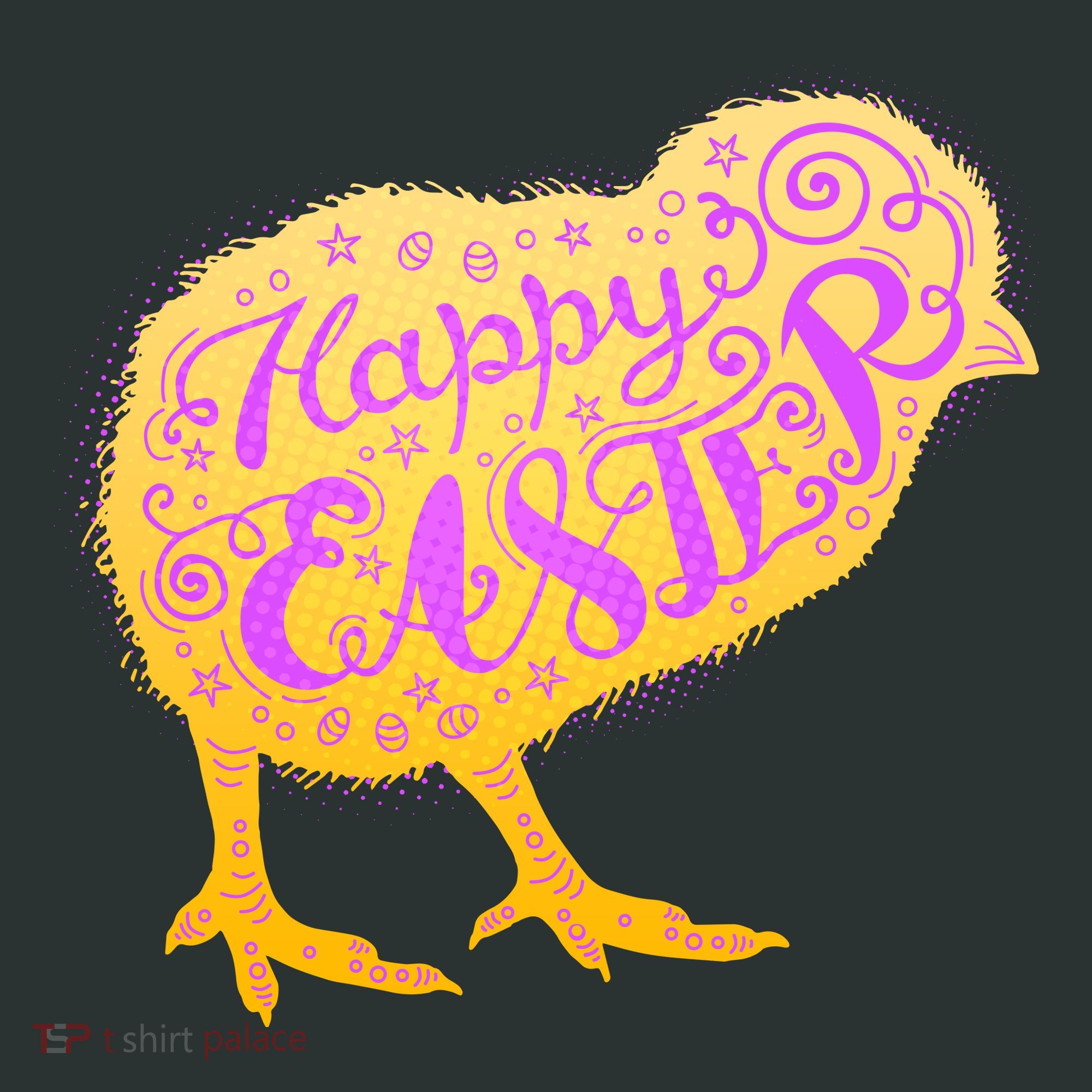 Funny Cute Happy Easter Chick Button